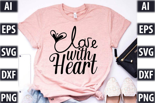 Love with Heart SVG SVGista 