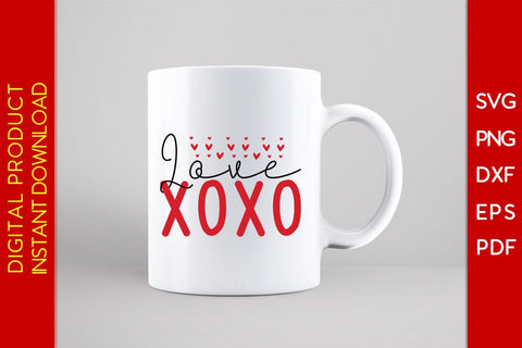 Love XOXO Valentine's Day SVG PNG EPS Cut File SVG Creativedesigntee 