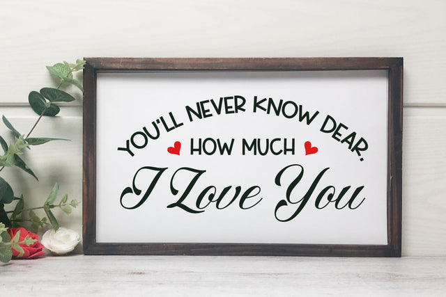Love You Farmhouse Sign SVG Cut File SVG zoellartz 