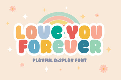 Love You Forever Font Font Hayletter Creative 