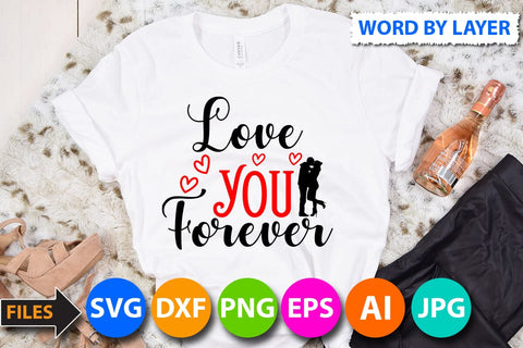 love you forever SVG Cut File SVG BlackCatsMedia 