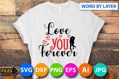 love you forever SVG Cut File SVG BlackCatsMedia 