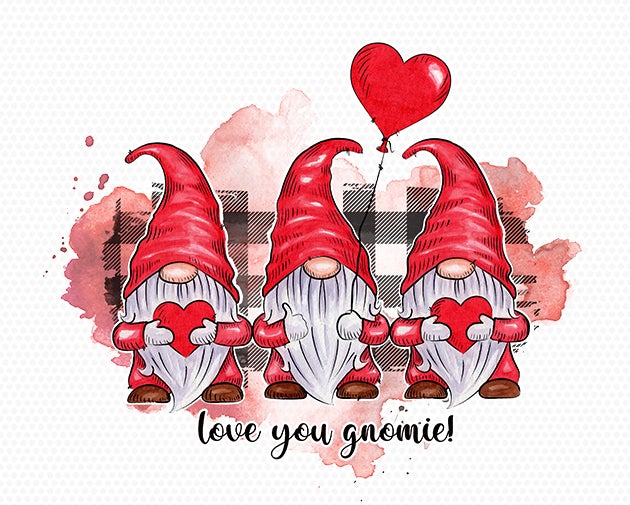 Love you gnomie, Valentine's gnomes Sublimation Graphics, Gnomes Valentine Day love Sublimation Design Sublimation SVGoriginalcreations 