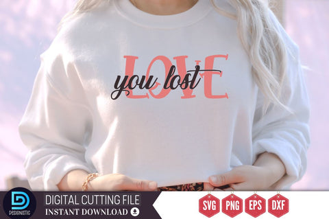 love you lost SVG SVG DESIGNISTIC 