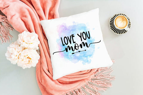 Love You Mom- Mother's Day Sublimation I Mom Tshirt PNG Sublimation Happy Printables Club 