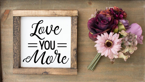 Love You More Valentine's Day Wedding SVG Design SVG So Fontsy Design Shop 
