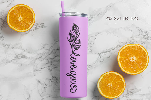 Love you quote | Valentine's Day design for Tumbler SVG Pfiffen's World 