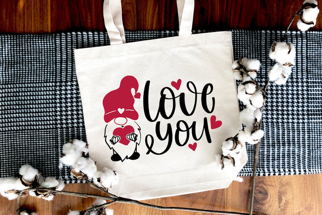 Love You Quotes With Valentine Gnome SVG SVG dapiyupi store 