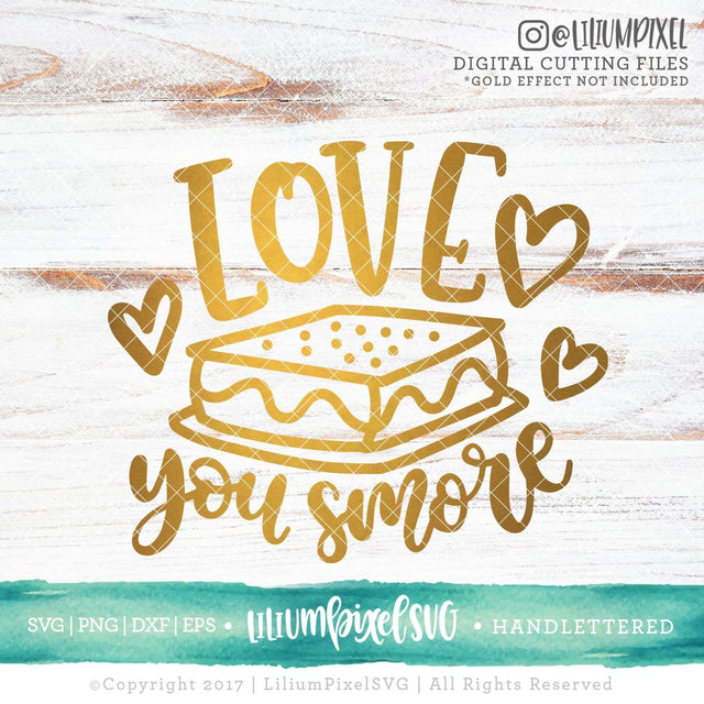Love You Smore SVG Lilium Pixel SVG 