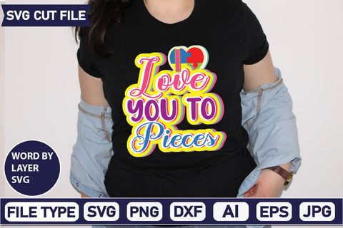 love you to pieces SVG Cut File SVG DesignPlante 503 