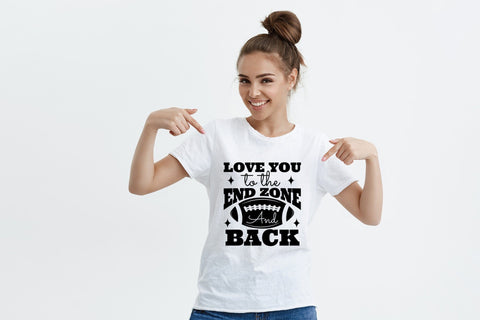 Love You to the End Zone and Back, Football SVG SVG CraftLabSVG 