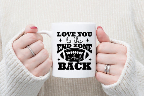 Love You to the End Zone and Back, Football SVG SVG CraftLabSVG 