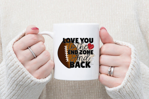 Love You to the End Zone and Back PNG Sublimation Sublimation CraftLabSVG 