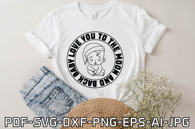 love you to the moon and back baby SVG farhad farhad 