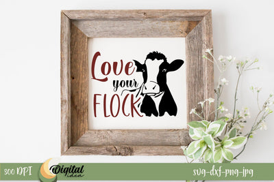Love your Flock SVG. Design Quote SVG. Farm SVG SVG Evgenyia Guschina 