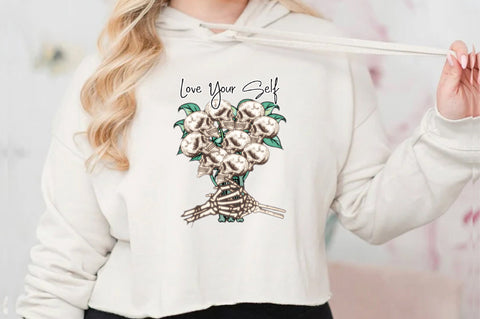 Love Your Self Skull Flower PNG Sublimation Jagonath Roy 