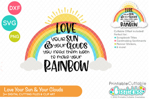 Love Your Sun SVG SVG Printable Cuttable Creatables 