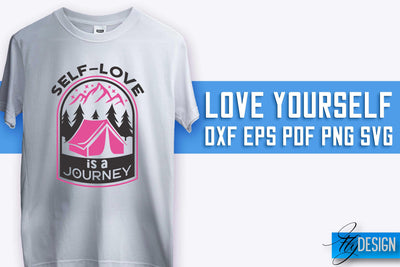 Love Yourself SVG Design | Self-Love SVG Quotes | Love SVG Quotes SVG Fly Design 