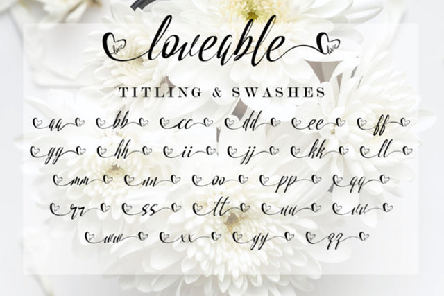 Loveable Embroidery/Applique FONTS Mengulirpena 