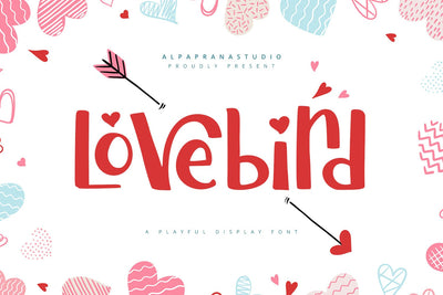 Lovebird - Playful Display Font Font Alpaprana Studio 