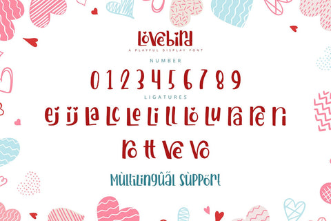 Lovebird - Playful Display Font Font Alpaprana Studio 
