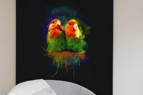 Lovebirds, Parrot Watercolor, Sublimation, Clipart, PNG, JPG Sublimation nikola 