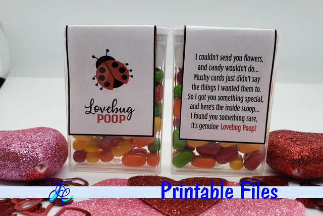 Lovebug Poop - Tic Tac Label 3D Paper Family Creations 