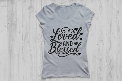 Loved and Blessed| Valentines Day Saying SVG Cutting Files SVG CosmosFineArt 