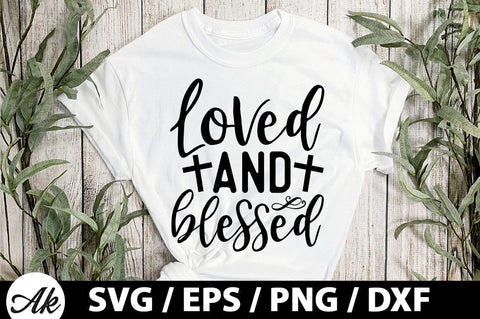 Loved & blessed SVG SVG akazaddesign 