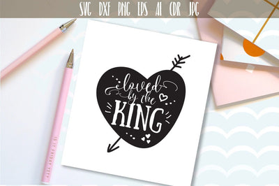 Loved By The King SVG Cut File SVG VectorSVGdesign 