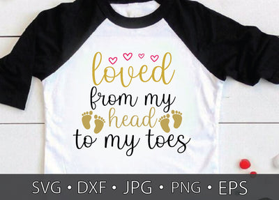 loved from my head to my toes SVG md faruk hossain 