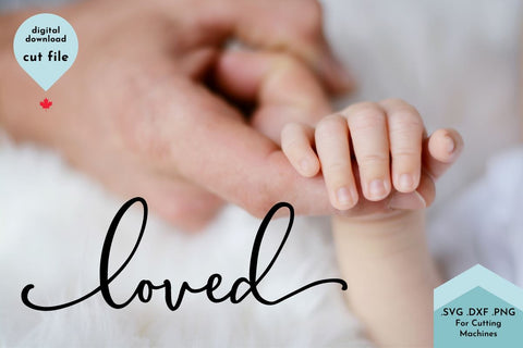 Loved SVG Cut File SVG Lettershapes 