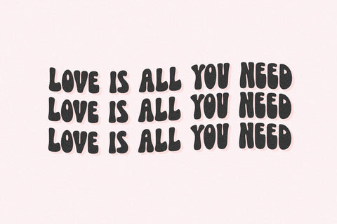 Lovedays - Retro Valentine's Day Font Font KA Designs 