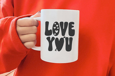 Lovedays - Retro Valentine's Day Font Font KA Designs 