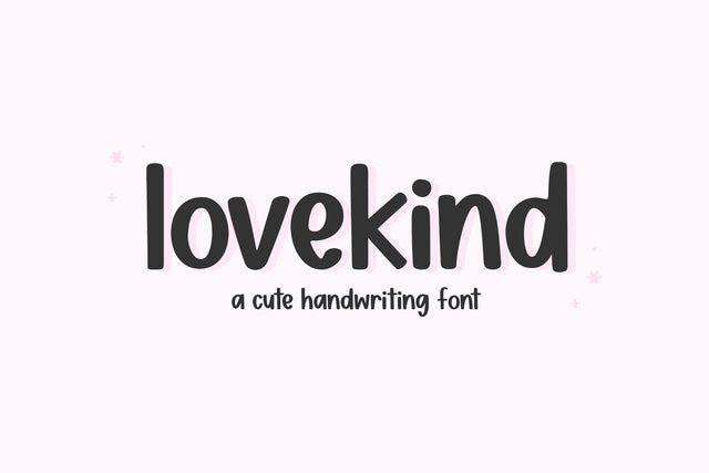 Lovekind - Cute Handwritten Font Font KA Designs 