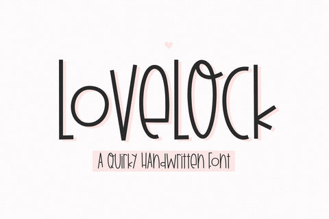 Lovelock - Cute Handwritten Font Font KA Designs 