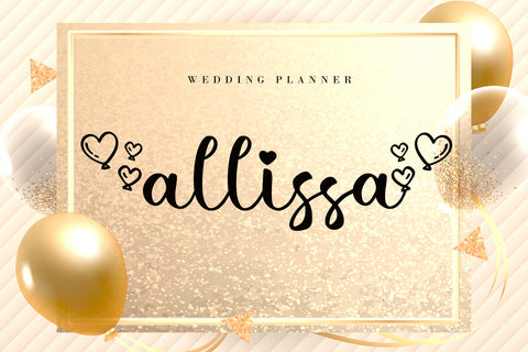 Lovely Balloon Font AEN Creative Store 