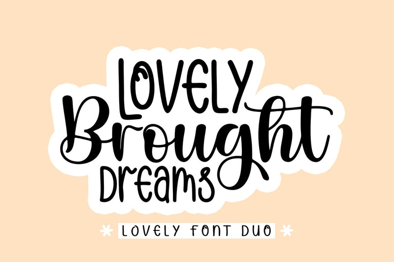 Lovely Brought Dreams Font Nurul Kamal 