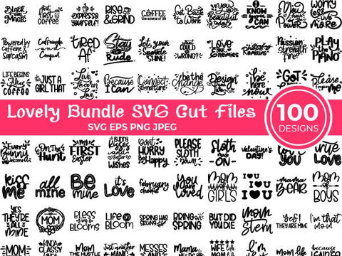 Lovely Bundle SVG cut files SVG Masyafi Studio 