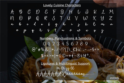 Lovely Cuisine Font Olivetype 
