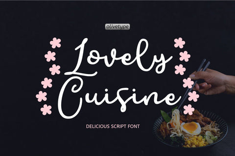 Lovely Cuisine Font Olivetype 