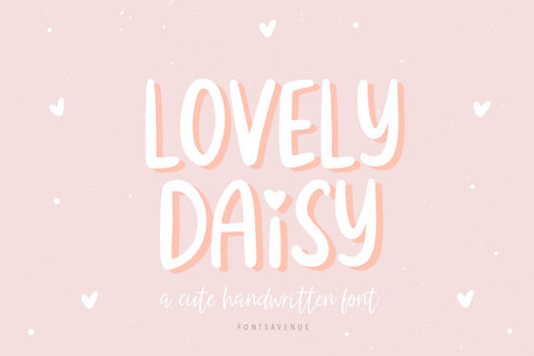 Lovely Daisy | Cute Sans Serif Font Font Fonts Avenue 