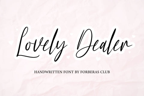 Lovely Dealer Font Forberas 