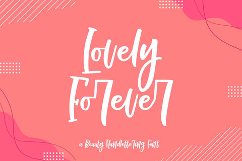 Lovely Forever Font Zeenesia Std 