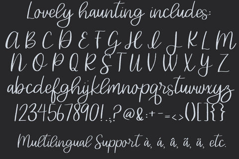 Lovely Haunting, Distressed Halloween Handwritten Font, Cursive Font for Cricut Font Designing Digitals 