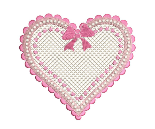 Lovely heart embroidery Embroidery/Applique DESIGNS ArtEMByNatalia 