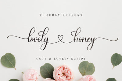 Lovely Honey - Cute Script Font Font MJB Letters Studio 