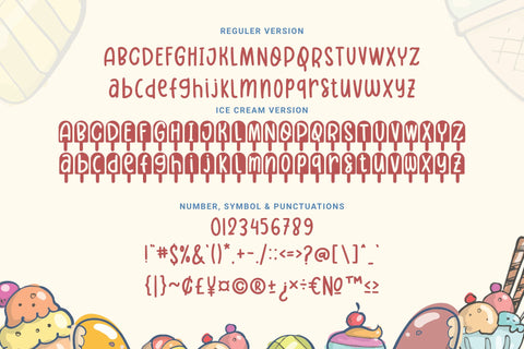 Lovely Ice Cream Font Hayletter Creative 