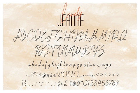 Lovely Jeanne Font Attype studio 