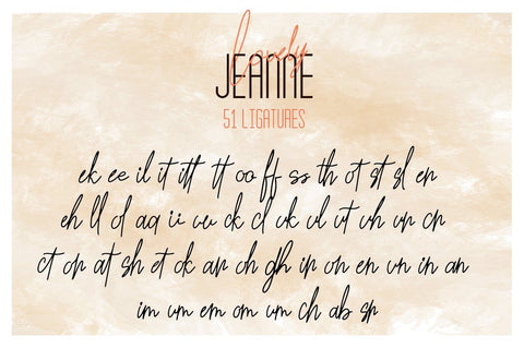 Lovely Jeanne Font Attype studio 